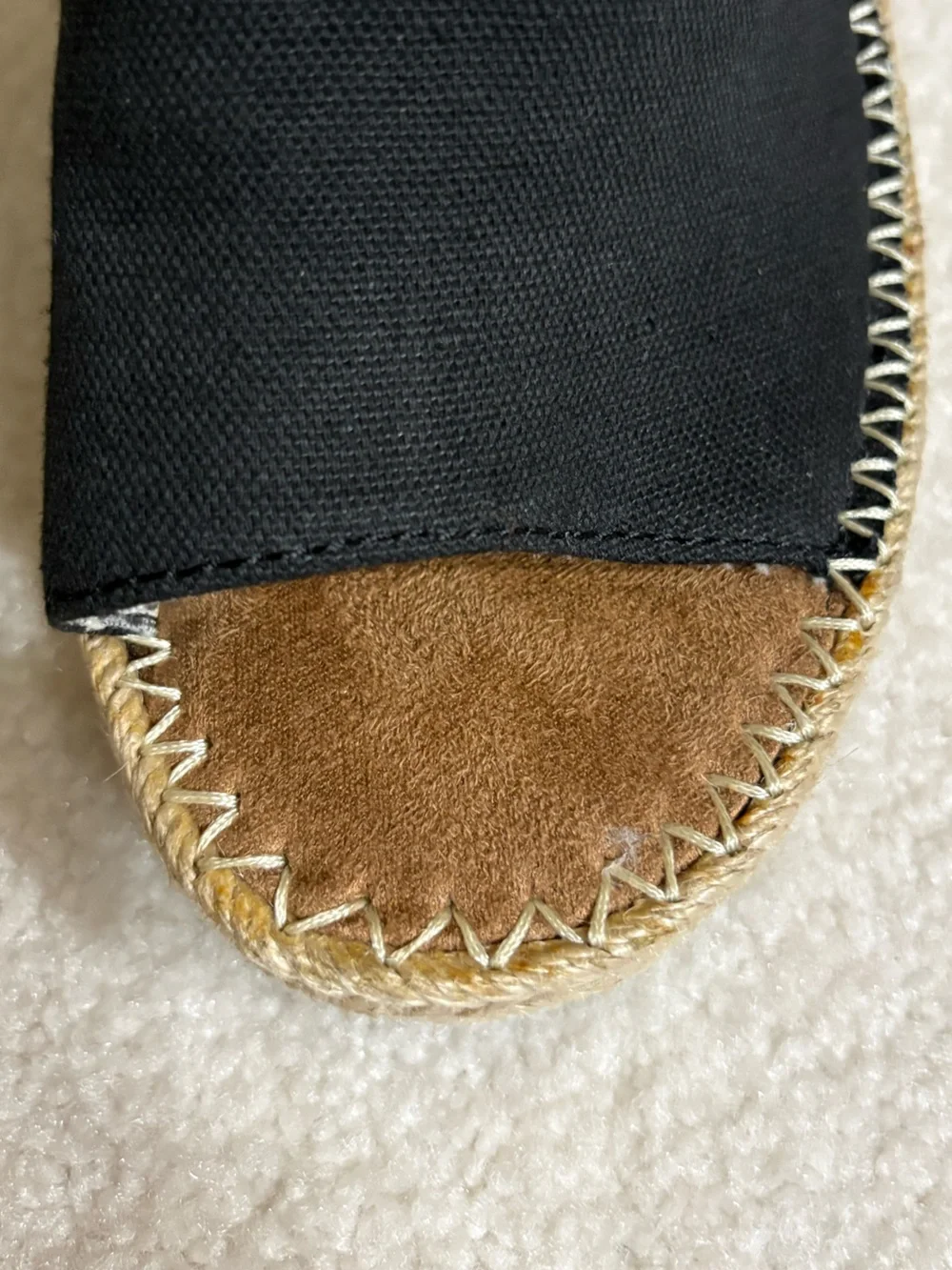 NWOT TOMS Marisol Wedge Espadrilles Black  Size 6 M